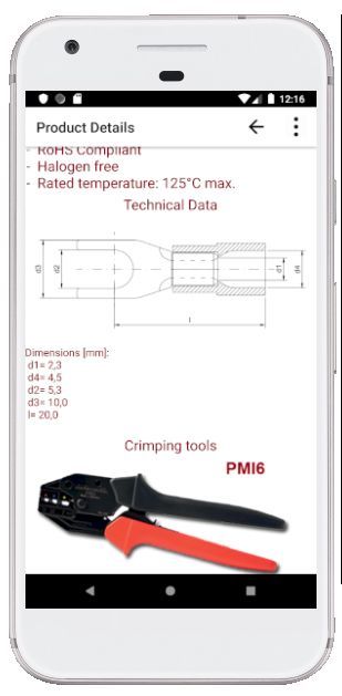 Technical info and compatible crimping tools